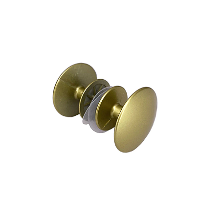 Puxador Para Box e Porta de Vidro Blindex Redondo Dourado Fosco