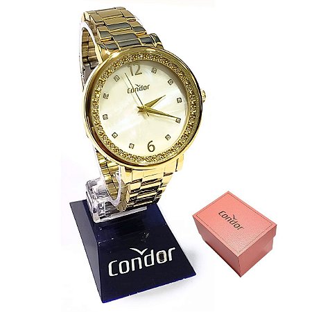 Comprar Relogio Digital Feminino Fecho de Imã com Caixa - Dourado