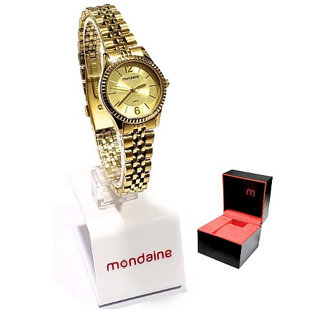 Comprar Relogio Digital Feminino Fecho de Imã com Caixa - Dourado