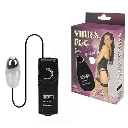 Vibra Egg - Cápsula Vibratória com Vibração Multivelocidade e Controle com Fio
