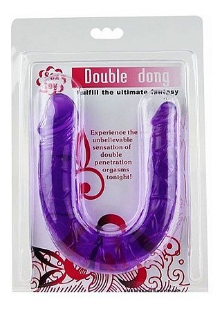 Double Dong - Prótese Dupla Com Glande Definida Nas Duas Pontas, Veias Salientes Para Dupla Penetração