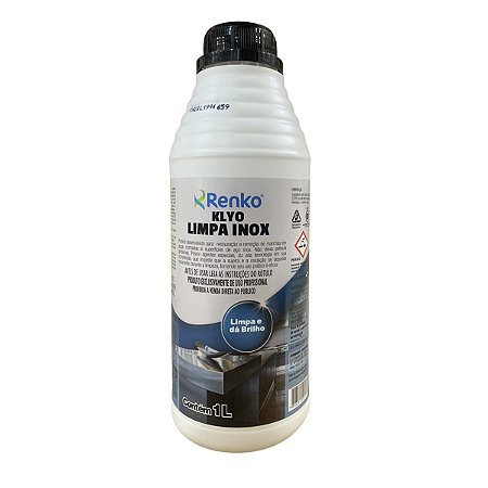 Limpa Inox 1 LITRO Rende até 20 Litros Renko 1 Litro