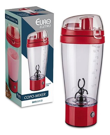 Copo Mixer 450ml Para Bebidas Geladas Á Pilha Euro Home