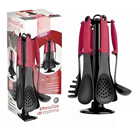 Conjunto Gadgets De Cozinha 7peças Euro Home Cabo Siliconado