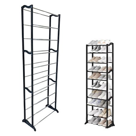 Sapateira Vertical 10 Andares de Prateleira 50cmX16cmX139cm