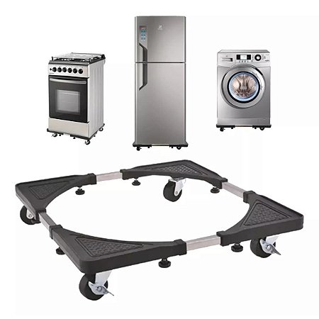 Suporte Ajustável com Rodinhas Giratório geladeiras fogoes