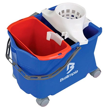 Carrinho Balde Doblô Standard Azul para 20L BRALIMPIA B20SAZ