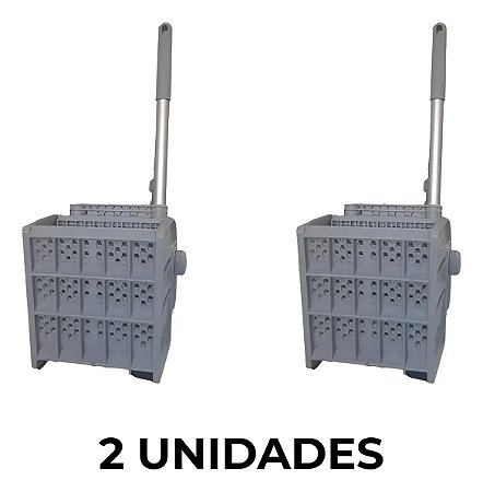 2 Espremedor Para Mop Doblo 20 Litros Ou 30 Flex Bralimpia