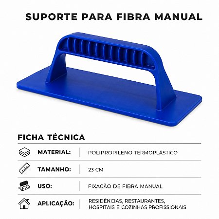 SUPORTE PARA FIBRA MANUAL - AZUL