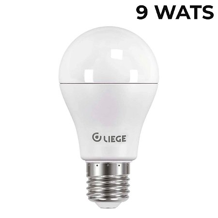 LAMPADA LED 9W E27 6500K Branca Bivolt Liege