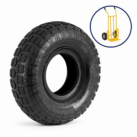 Pneu Para Carrinho De Carga 2 Lonas 3,50 X 4 Vonder