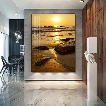 Quadro Entardecer no Mar