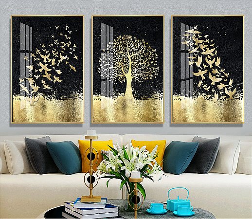 Quadro Black and Gold