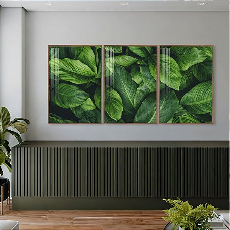 Quadro Folhas Reais