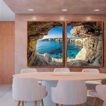 Quadro Janela para o Azul Cristalino