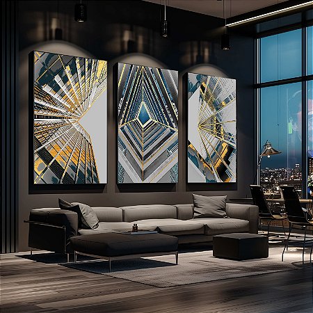 Quadro Prédios Urbanos Diversos Ângulos