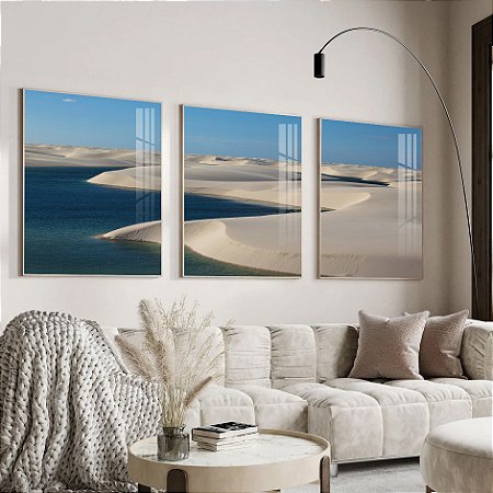 Quadro Paisagem Dunas com Lagoas