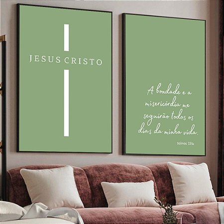 Quadro Frase Versículo Salmos 23:6