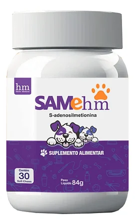 Suplemento Para Cães SAMEHM Auxilia Saúde Hepática
