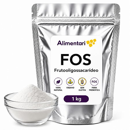 Fos 1kg Frutooligossacarídeo Fibra Alimentar