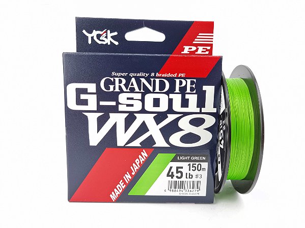 Linha Multifilamento YGK G-Soul WX8 Grand PE 150m