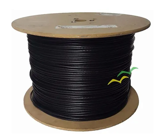 CABO DE REDE 4 PARES COBRE PRETO BOBINA 1KM