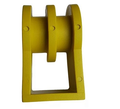 SUPORTE ISOLADOR FECHADO 2 VIAS AMARELO