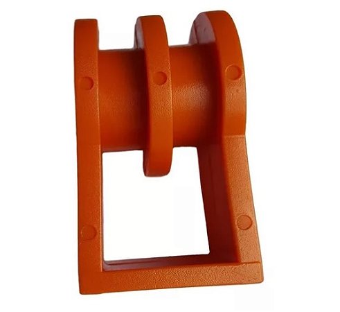 SUPORTE ISOLADOR FECHADO 2 VIAS LARANJA