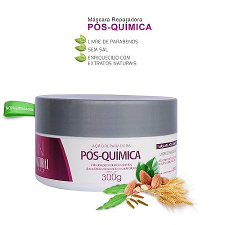 Máscara de hidratação Pós Química 300g Natural Hair