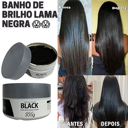 MASCARA MATIZADORA PRETA BANHO DE BRILHO LAMA NEGRA 300GR