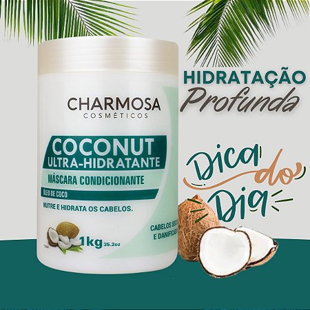 Banho Creme de Umectante coco Coconut Ultra Hidratante 1kg