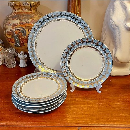 conjunto de sobremesas em porcelana Mauá