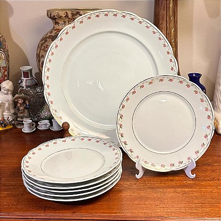Conjunto de sobremesa em porcelana Real