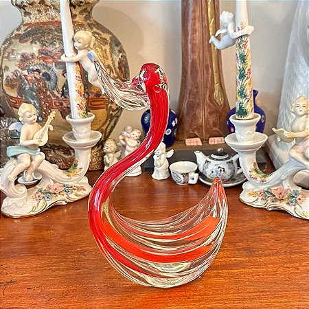 Escultura em murano Cisne