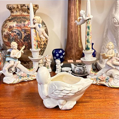 Vaso floreira em louça Avon (Weiss)