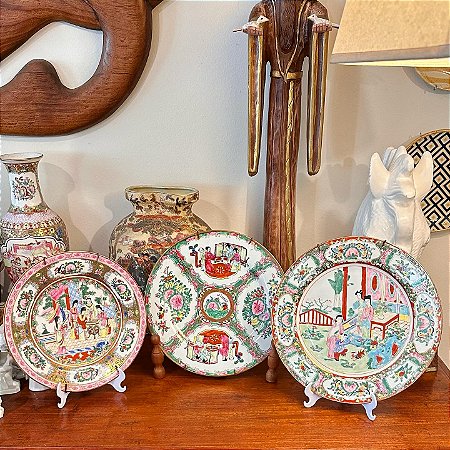 Conjunto deslumbrante de pratos em porcelana chinesa