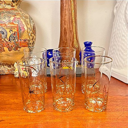 Conjunto de 6 copos long drink.