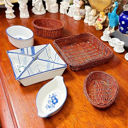Conjunto de petisqueira em cerâmica