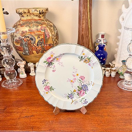 Prato de sobremesa em porcelana francesa Limoges
