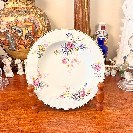 Prato fundo em porcelana francesa Limoges