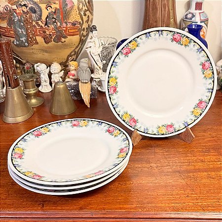 Pratos de sobremesa em porcelana Atlantic