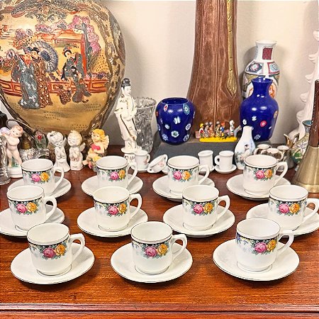 Xícaras cafezinho em porcelana Atlantic (Cada)