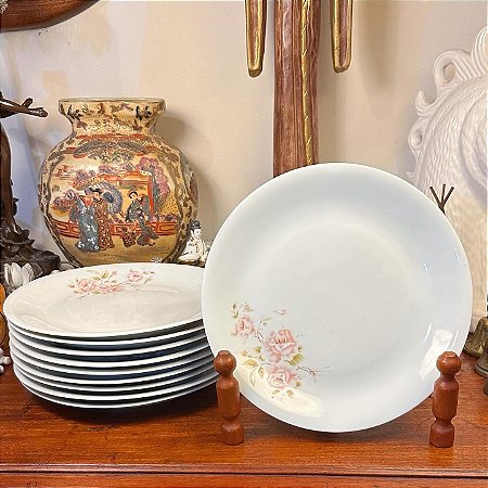 Prato raso em porcelana Renner, Medaillon. (Cada)