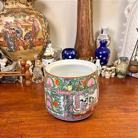 Cachepot antigo em fina porcelana chinesa