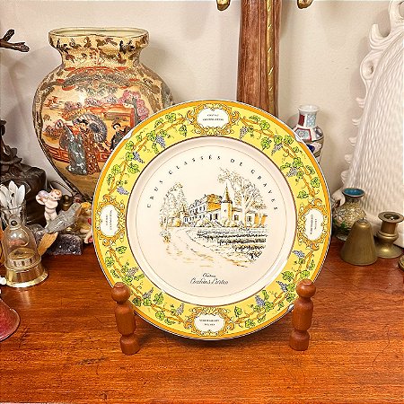 Prato decorativo em porcelana, Bernadette Frappier