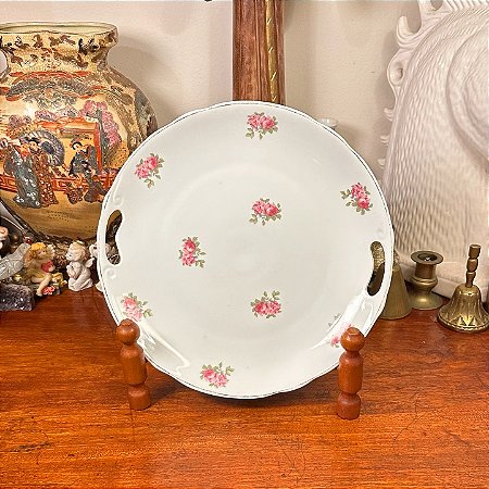 Prato de bolo em porcelana Real