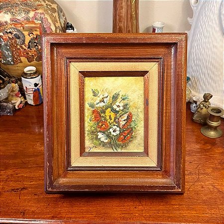 Quadro óleo sobre tela, Papoulinhas. 1989