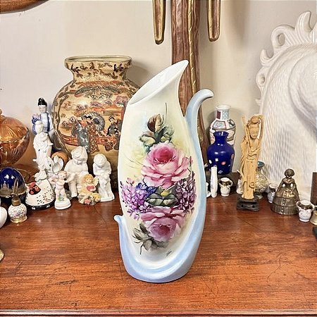 Elegante vaso de porcelana Teixeira