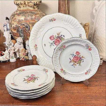 Conjunto de sobremesa em porcelana Schmid