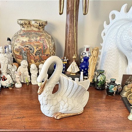 Cachepot Cisne em cerâmica